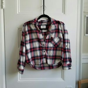 Forever 21 cropped flannel